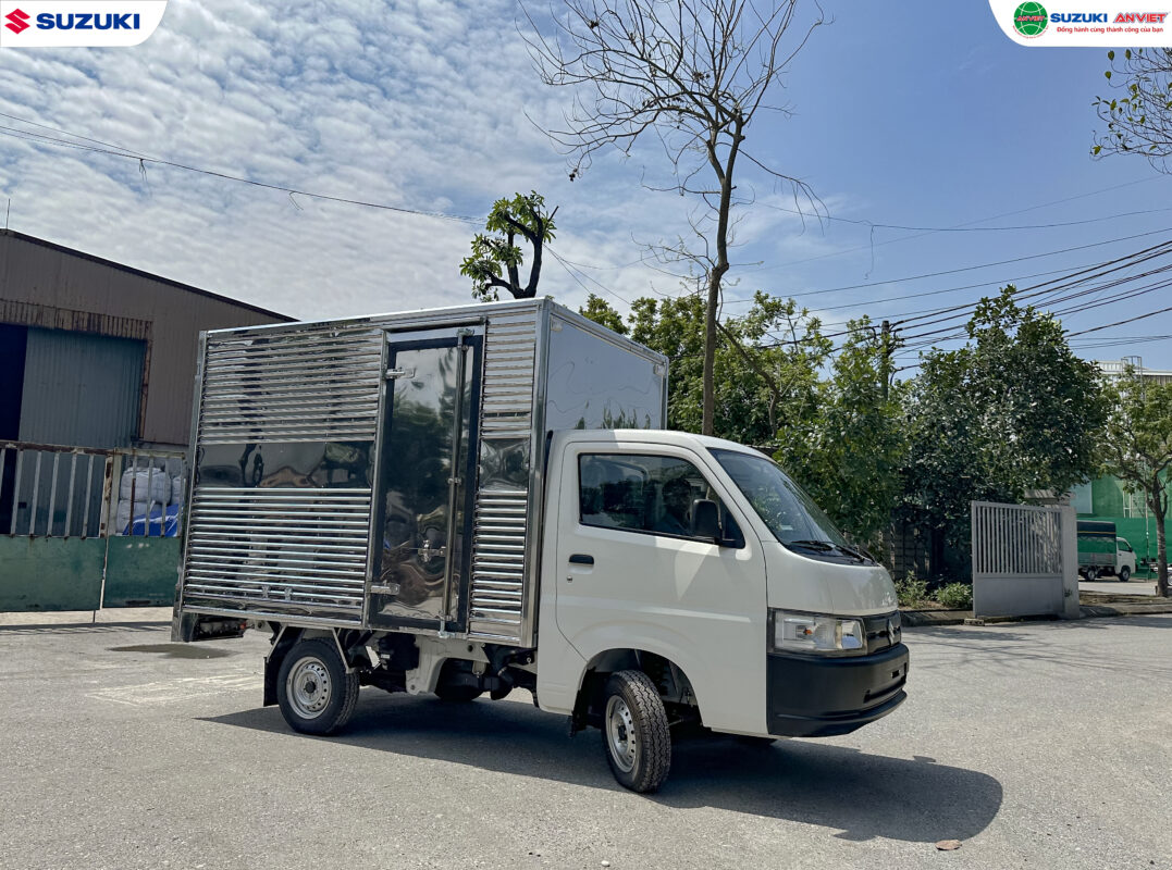 Suzuki Carry Pro thùng kín 02 lớp có cửa hông bảo vệ hàng hóa tuyệt đối